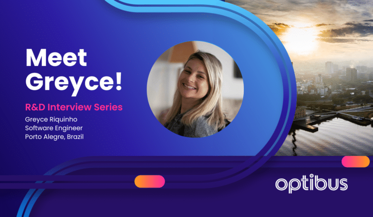 Meet Greyce Riquinho, a Software Engineer from Porto Alegre, Brazil, featured in Optibus's R&D Interview Series showcasing innovative tech professionals.